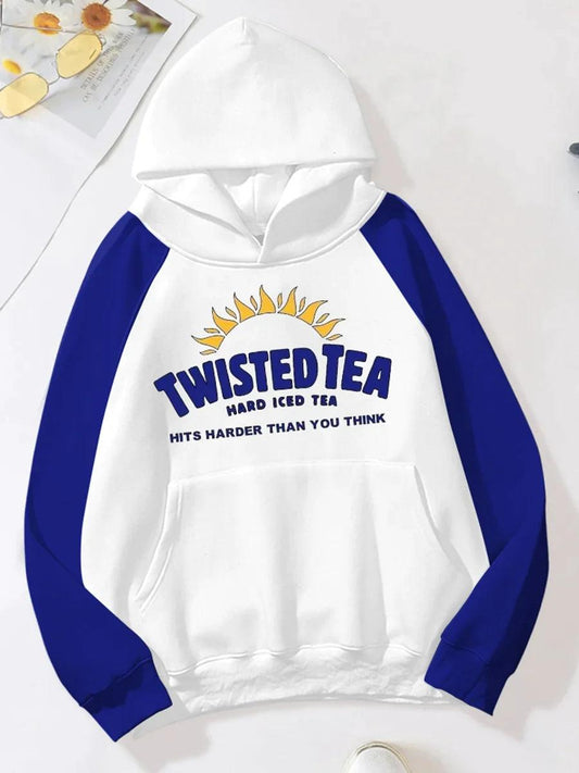 Twisted Tea Basic Blue And White Hard Iced Tea Hoodie