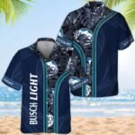Tropical Inside Busch Light Hawaiian Shirt