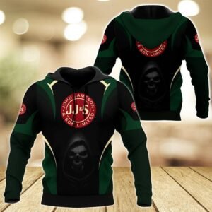 Black Skull Jameson Irish Whiskey Hoodie & Zip Hoodie