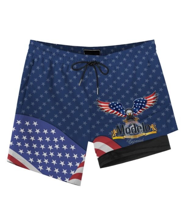 American Eagle Modelo Compression Liner Swim Trunks