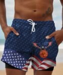 American Eagle New Belgium Compression Liner Swim Trunks