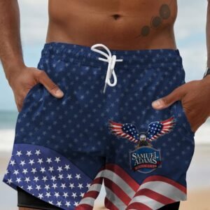 American Eagle Samuel Adams Compression Liner Swim Trunks