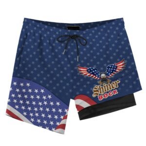 American Eagle Shiner Bock Compression Liner Swim Trunks - Flexiquor.com