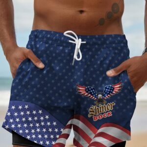 American Eagle Shiner Bock Compression Liner Swim Trunks