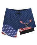 American Eagle Tecate Compression Liner Swim Trunks