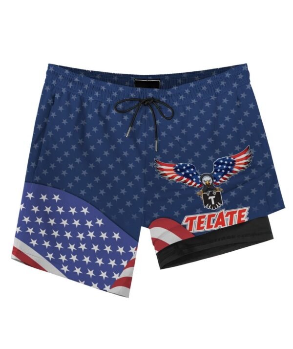American Eagle Tecate Compression Liner Swim Trunks