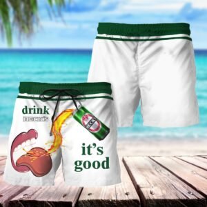 Let's Drink Beck's Swim Trunks