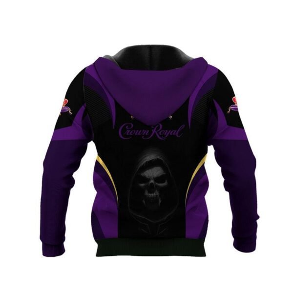 Black Skull Crown Royal Whisky Hoodie & Zip Hoodie