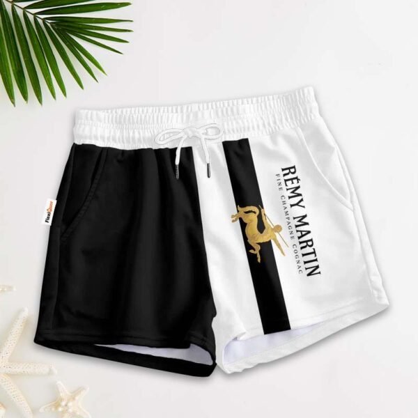 Black White Remy Martin Women's Casual Shorts