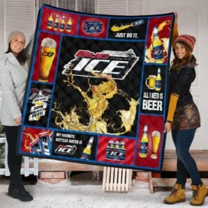 Bud Ice Is All I Need Flannel Blanket
