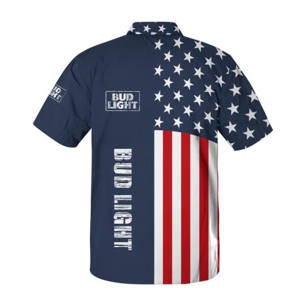Bud Light America Flag Button Shirt
