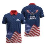 Bud Light American Eagle Polo Shirt