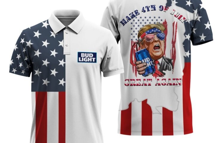 Best American Flag Polo Shirts for Independence Day - Flexiquor.com