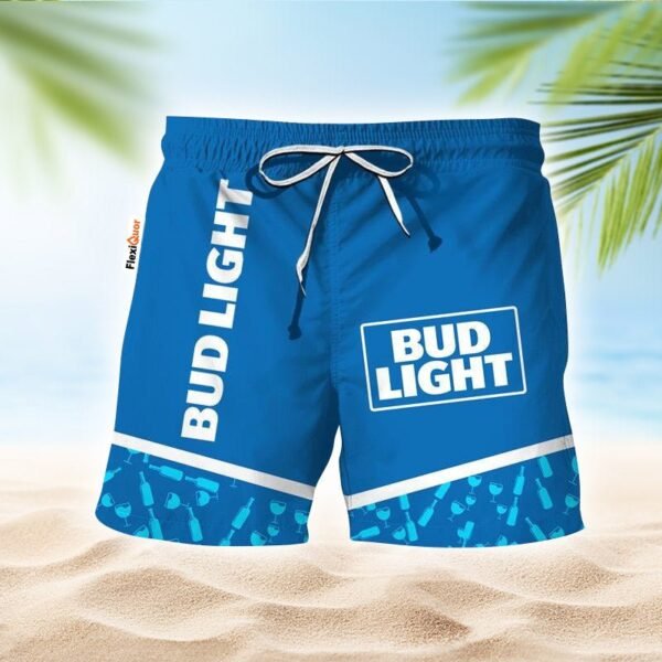 Bud Light Glass Bottle Dot Swim Trunks