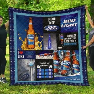 Bud Light Is All I Need Flannel Blanket