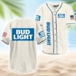 Bud Light USA Flag Baseball Jersey