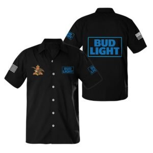 Bud Light USA Flag Button Shirt