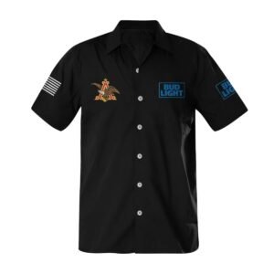 Bud Light USA Flag Button Shirt - Flexiquor.com
