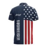Budweiser America Flag Polo Shirt