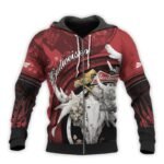 Personalized Budweiser Deer Skull With Mushrooms Hoodie & Zip Hoodie