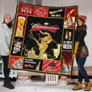 Budweiser Is All I Need Flannel Blanket
