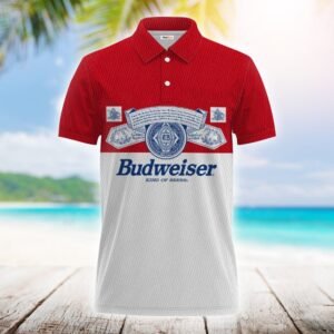 Budweiser King Of Beer Polo Shirt - Flexiquor.com