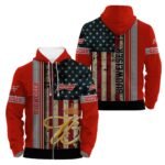 Budweiser Stainless Steel American Flag Hoodie & Zip Hoodie