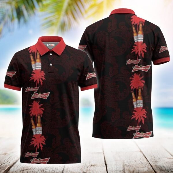 Budweiser Stripe Polo Shirt