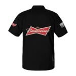 Budweiser USA Flag Button Shirt