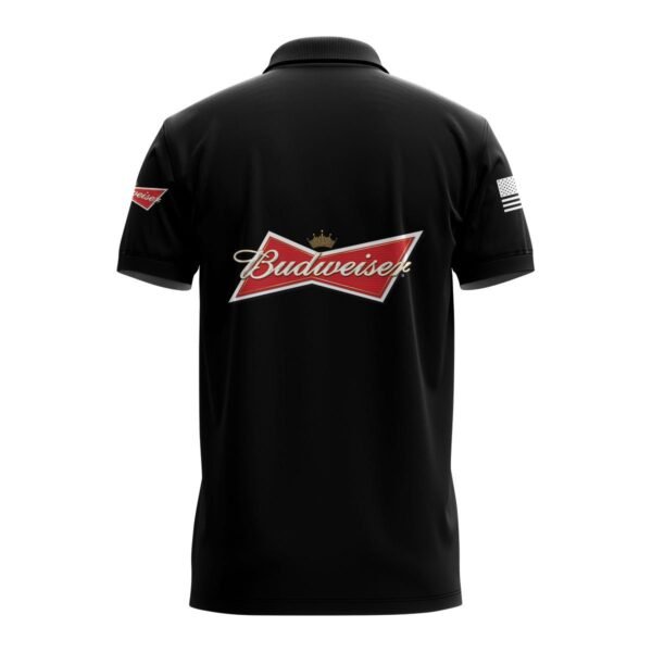 Budweiser USA Flag Polo Shirt