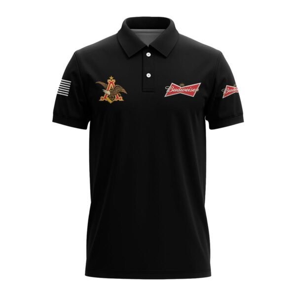 Budweiser USA Flag Polo Shirt