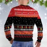 Budweiser Santa Reindeer Snowflake Ugly Christmas Sweater