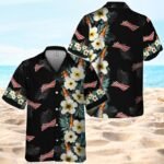 Budweiser Half Flower Side Hawaiian Shirt