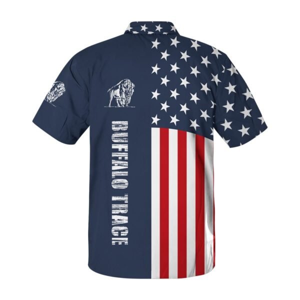 Buffalo Trace America Flag Button Shirt