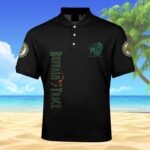 Buffalo Trace American Flag Men's Plus Size Polo Shirt
