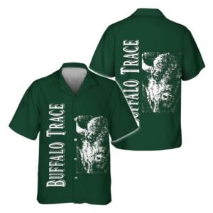 Buffalo Trace Retro Graphic Hawaiian Shirt