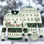 Buffalo Trace Bourbon Reindeer Snowy Night Ugly Sweater