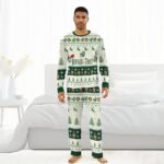 Buffalo Trace Santa Rudolph Deer Family Pajamas Set