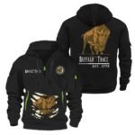 Buffalo Trace Scratches Marks Quarter Zip Hooded Sweatshirt