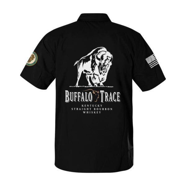 Buffalo Trace USA Flag Button Shirt