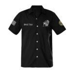 Buffalo Trace USA Flag Button Shirt