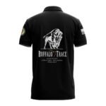 Buffalo Trace USA Flag Polo Shirt