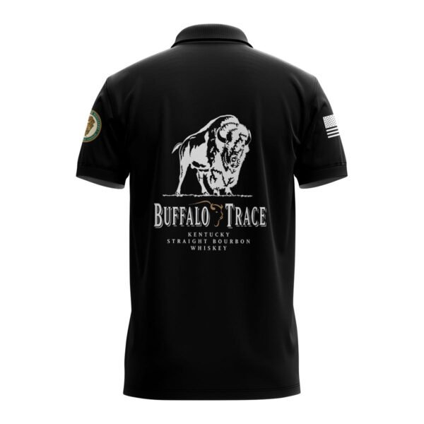 Buffalo Trace USA Flag Polo Shirt