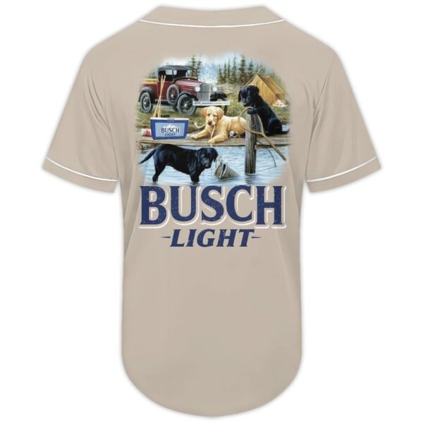 Busch Light Adorable Dog Baseball Jersey