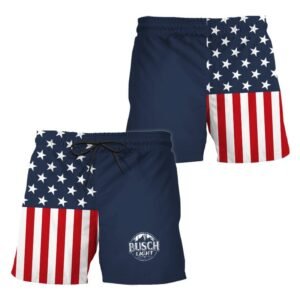 Busch Light America Flag Swim Trunks