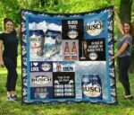 Busch Light Blood Type Flannel Blanket