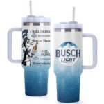 Busch Light Cat In The Hat 40oz Tumbler With Handle