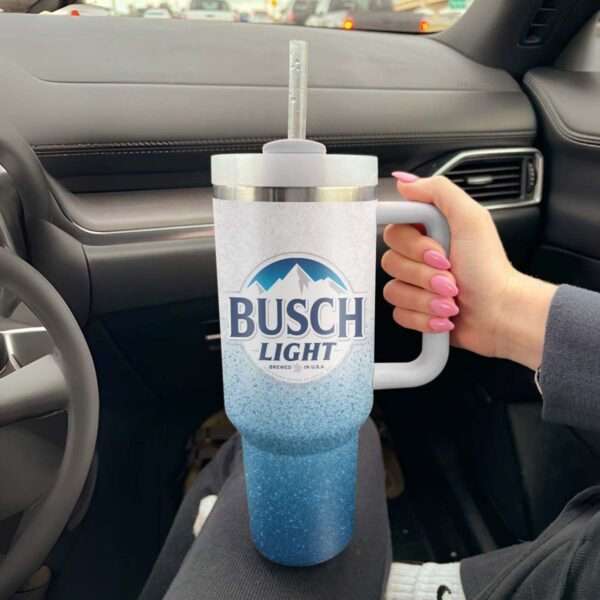 Busch Light Cat In The Hat 40oz Tumbler With Handle