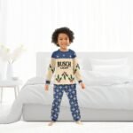 Busch Light Christmas Cherry Family Pajamas Set