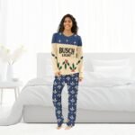 Busch Light Christmas Cherry Family Pajamas Set